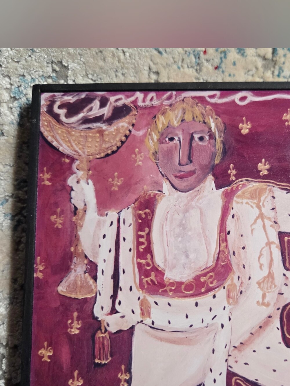 Nancy Thomas Williamsburg Va. Espresso Emperor 5" Wall Art